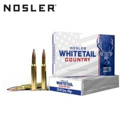 Nosler Whitetail Country 30-06 Springfield 150 gr Solid Base 20/Box Ammunition