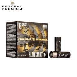 Munitions Federal Black Cloud FS Steel 12 ga 3'' 1 1/4 oz #3 acier 25/pqt