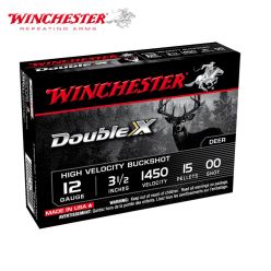 Munitions Winchester Double X 12 ga 3-1/2" 15 plombs 00 Buck