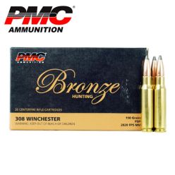 Munitions PMC Bronze .308 Winchester 150 gr SP 20/boîte