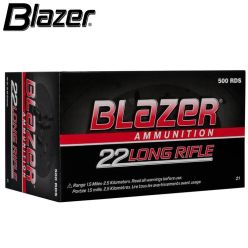 Munitions Blazer Rimfire .22 LR 40 gr Lead Round Nose 500/pqt