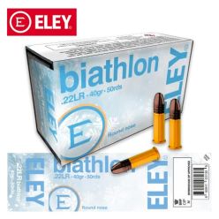 Munitions ELEY Biathlon Club .22 LR 40 gr Round Nose 50/pqt