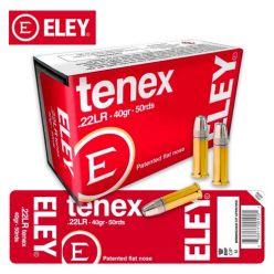 ELEY Tenex .22 LR 40 gr Flat Nose Ammunition 50/Box — Londero Sports