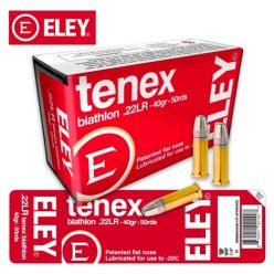 ELEY Tenex Biathlon .22 LR 40 gr FN 50/Box Ammunition — Londero Sports