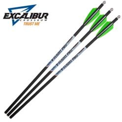 Flèches d’Arbalète Excalibur V-Flight Pro Illuminées 18'' 3/pqt