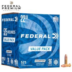 Federal Champion Training Rimfire .22 LR 36 gr CPHP Ammunition 525 per Box