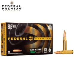 Munitions Federal Gold Medal Sierra MatchKing 308 Win 168 gr BT HP 20/pqt