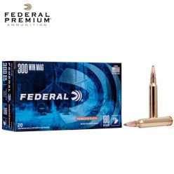 Federal Power-Shok 300 Win Mag 180 gr JSP Ammunition 20/Box