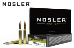 Munitions Nosler Expansion Tip 270 Winchester 130 gr Expansion Tip 20/boîte