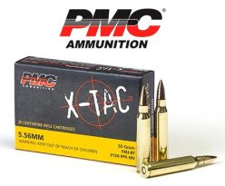 Munitions PMC X-Tac 5.56x45 55 gr FMJ 20/boîte