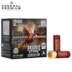 Federal Prairie Storm FS Steel 12 ga 3'' 1 1/8 oz #3 Steel 25/Box Ammunition