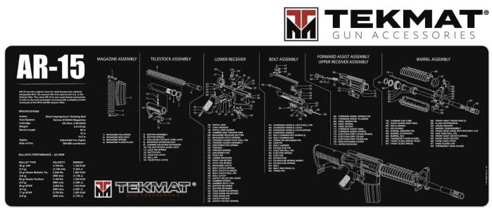 Tekmat AR-15 Ultra Premium Gun Cleaning Mat