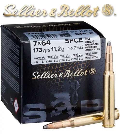 Sellier-&-Bellot-7x64-Spec-173-gr-Ammo
