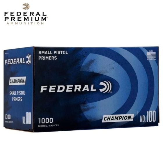 Federal Champion Small Pistol Primers 1000