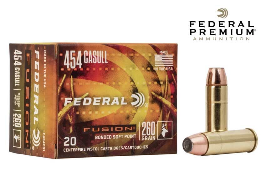 Federal Premium Fusion Handgun 454 Casull 260 gr. 