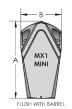 Frein de bouche Cadex MX1 Mini .30 Cal 5/8-24 Noir