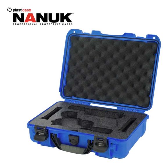 Nanuk-910-Glock-2-Up-Blue-Pistol-Case