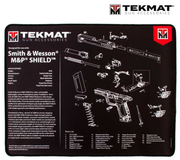 Tapis-nettoyage-pistolet-Smith&Wesson-M&P