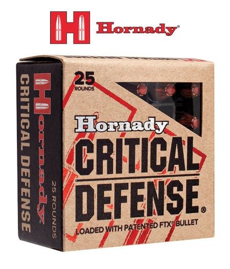 Hornady 9mm Luger 115 gr FTX Critical Defense Ammunition