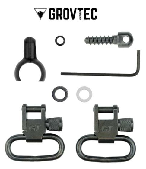 Grovtec GTSW305 .775-.825 Two Piece Barrel Band Swivel Set