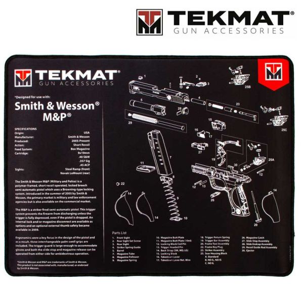 Tapis-de-nettoyage-Tekmat-Smith & Wesson-M&P