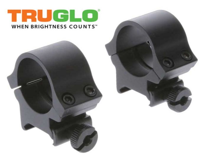 Truglo-1''-Medium-Picatinny/Weaver-Scope-Rings