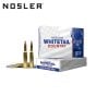 Munitions Nosler Whitetail Country 6.5x55 Swedish 140gr Solid Base 20/boîte