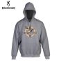 Browning Vintage Emblem Heather Gray Hoodie