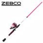 Zebco Roam Pink 6'0" Medium 2-Piece Spincast Combo