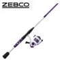 Zebco Roam 30 Prism Purple 6'6" Medium Spinning Combo