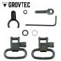 Grovtec GTSW303 .700-.750 Two Piece Barrel Band Swivel Set