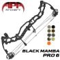 APA Archery Black Mamba Pro 6 Sand 60 lb RH Hunting Bow Package