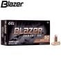 Munitions Blazer Brass 9mm Luger 124 gr FMJ 1000/caisse