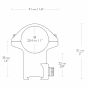Hawke 1 Inch High 9-11mm Extension Scope Rings