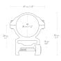 Anneaux Hawke 30 mm Haut Weaver Extension 50 mm