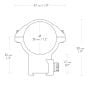 Hawke 30mm High 9-11mm Extension Scope Rings 2 Piece