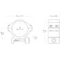 Hawke 30mm Low Weaver Scope Rings 2 Piece Mount