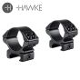 Hawke 30mm Low Weaver Scope Rings 2 Piece Mount