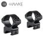 Hawke Match Mount 30mm 2 Piece Weaver Medium Scope Rings