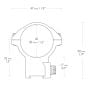 Hawke 30mm High 9-11mm Extension Scope Rings 2 Piece