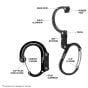 Heroclip-Medium-Black/Brown-Hybrid-Gear-Clip