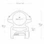 Anneaux Hawke 25,4 mm Haut Weaver Extension 50 mm